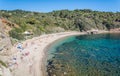 Barabarca beach near Capoliveri, Elba Island, Italy. Royalty Free Stock Photo